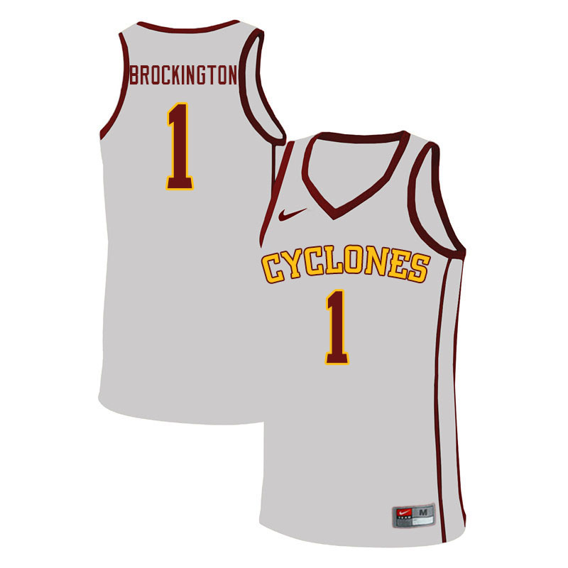 Men #1 Izaiah Brockington Iowa State Cyclones College Basketball Jerseys Sale-White - Click Image to Close